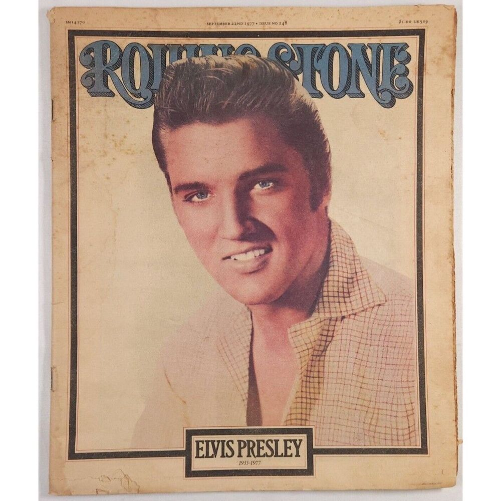 1977 Rolling Stone 248 Elvis Presley Funeral Memphis Jimmy Buffett King Blue